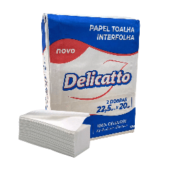 Papel Interfolha Folha Simples 100% Celulose Delicatto