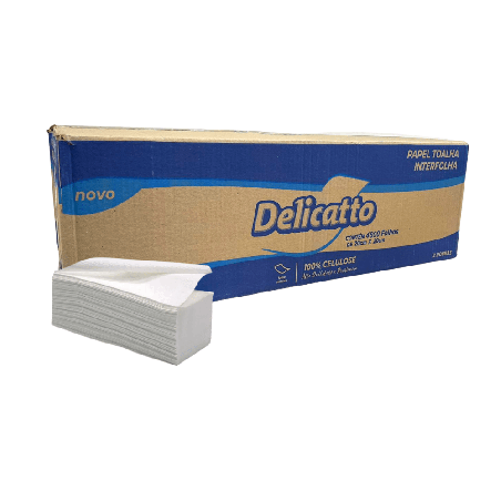 Papel Interfolha Folha Simples 100% Celulose Delicatto 4.800 folhas