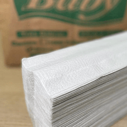 Papel Interfolha 3 Dobras Branco Folha Simples Baby 1.250 folhas