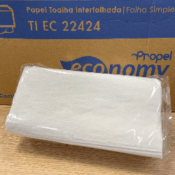 Papel Interfolha 2 Dobras Folha Simples  Proppel 4.800 folhas