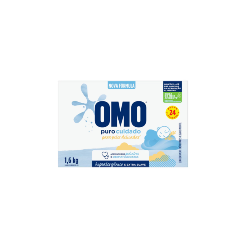 Sabão em Pó Omo Puro Cuidado 1,6kg