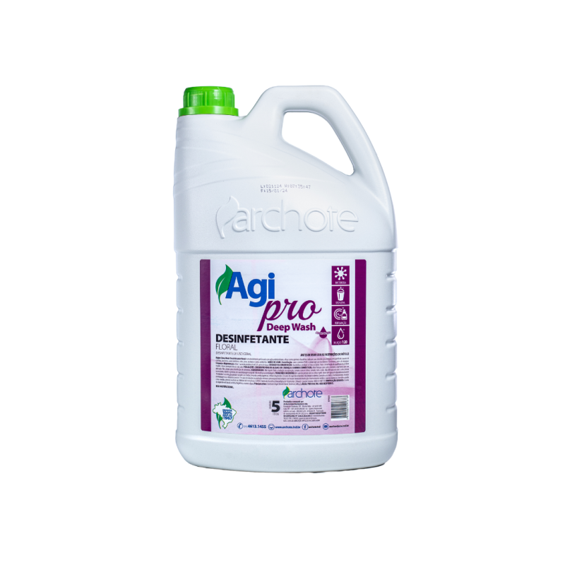 Desinfetante Concentrado Floral Deep Wash Agi Pro 5 litros