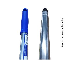 Cabo de Alumínio Universal 1,50m 22mm Com Rosca para Vassouras e Rodos - Rodo 2000