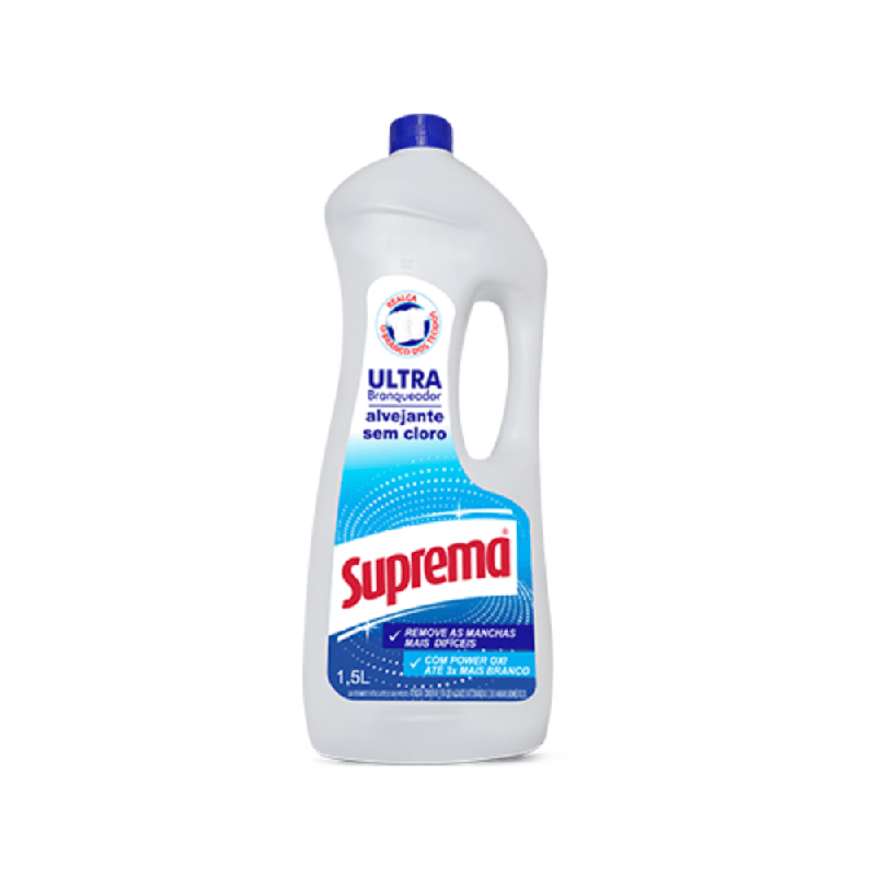 Alvejante sem Cloro Suprema Ultra Branqueador 1,5L