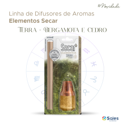 Difusor de Aromas Elementos Terra - Bergamota e Cedro Secar 100ml