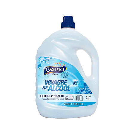 Vinagre de Álcool 6% Castelo 5L Indicado para Limpeza
