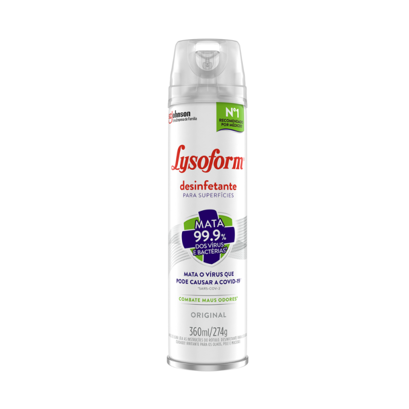 Desinfetante Aerossol Original Lysoform 360ml