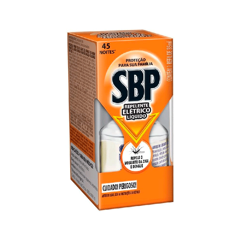 Repelente Elétrico SBP 45 Noites Refil 35ml