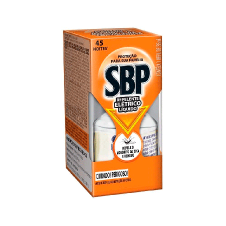 Repelente Elétrico SBP 45 Noites Refil 35ml