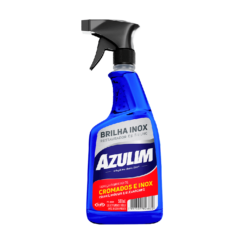 Brilha Inox Spray Azulim Start 500ml