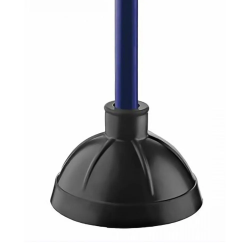 Desentupidor Sanitário de Borracha com Cabo em Madeira Azul Sanilux Bettanin BT479