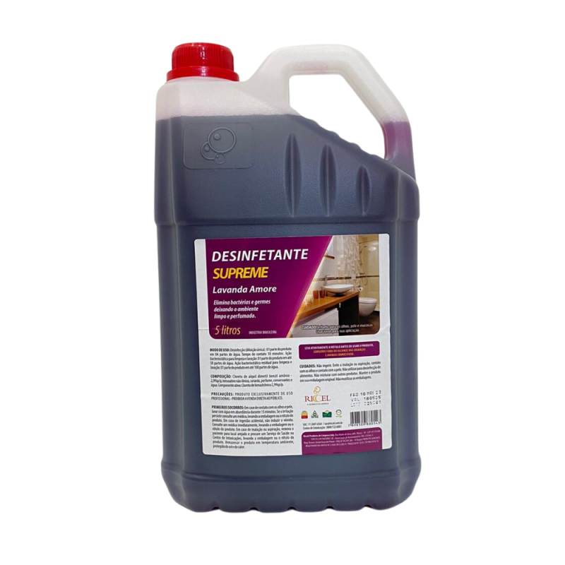 Desinfetante Supreme Lavanda Amore Riccel 5L