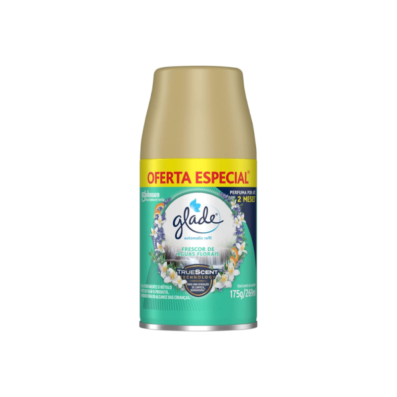 Odorizador de Ambientes Glade Automatic Spray Refil Frescor de Águas Florais 269ml
