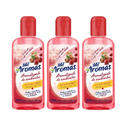 Limpador Perfumado Concentrado Cereja e Avelã Mil Aromas 140ml 3 unidades