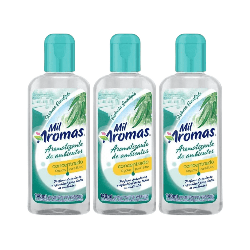 Limpador Perfumado Concentrado Eucalipto Mil Aromas 140ml com 3 unidades
