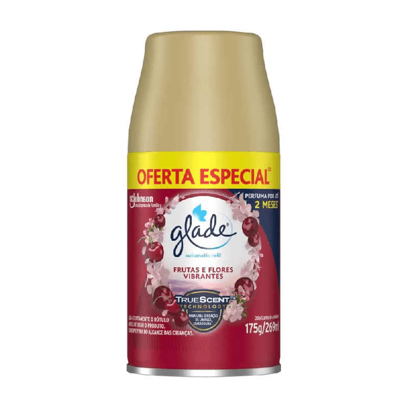 Odorizador de Ambientes Glade Automatic Spray Refil Frescor de Águas Florais 269ml Embalagem Promocional