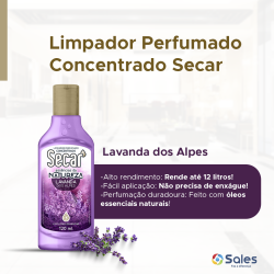 Essências da Natureza - Limpador Perfumado Concentrado Lavanda dos Alpes Secar 120ml