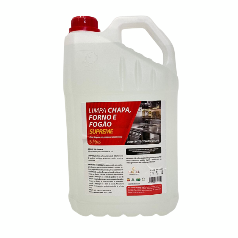 Limpa chapa, forno e fogão Supreme Riccel 5l