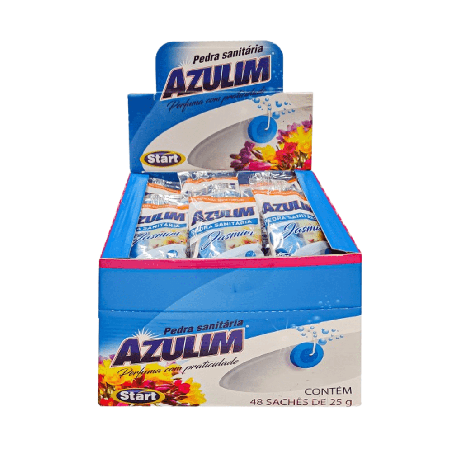 Pedra Sanitária Mista Azulim 48x25g
