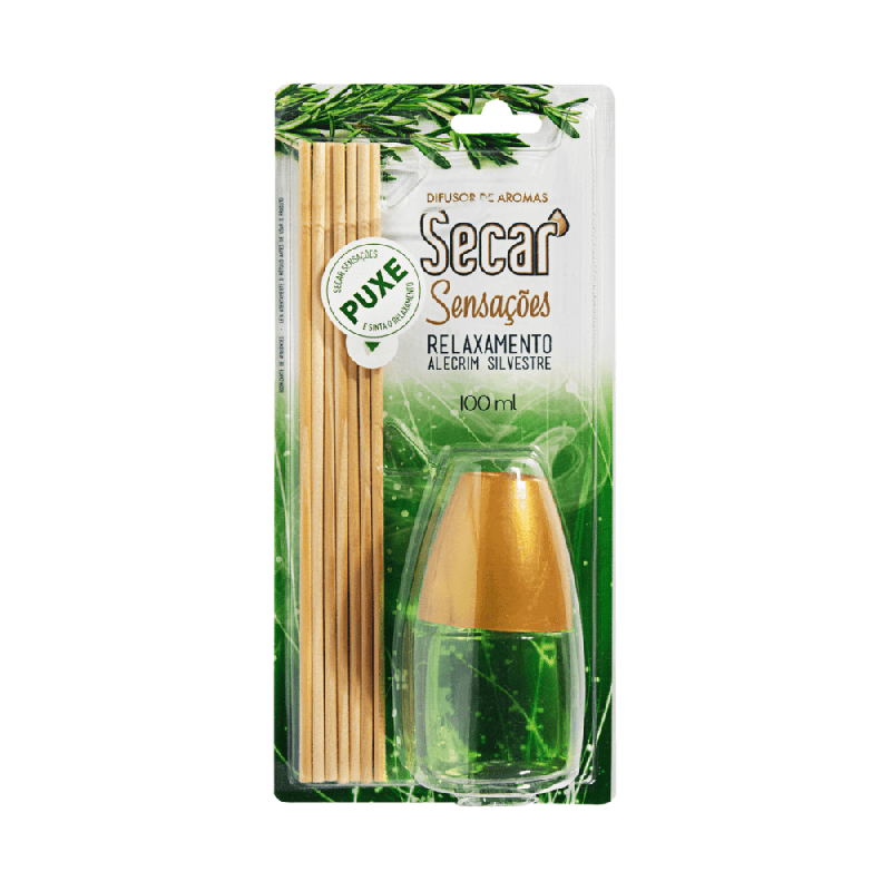 Difusor de Aromas Sensações Relaxamento Alecrim Silvestre Secar 100ml