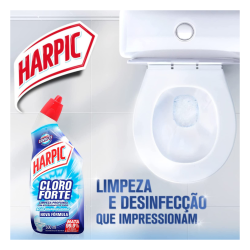 Limpador Sanitário Cloro Forte em Gel Harpic 500ml