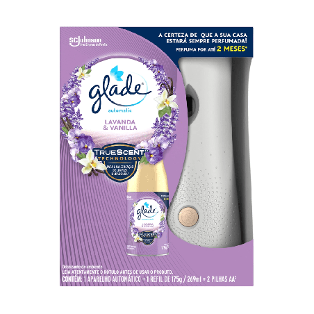 Odorizador de Ambientes Glade Automatic Spray Aparelho + Refil Lavanda & Baunilha 269ml