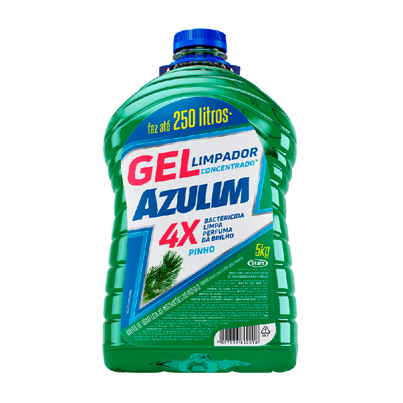Limpador Concentrado Desinfetante em Gel Pinho Azulim Start 5KG