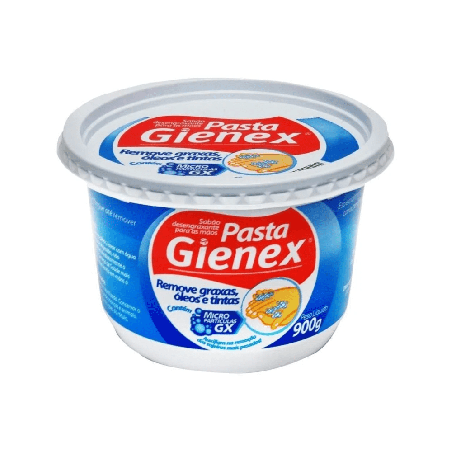 Pasta Desengraxante para as mãos Gienex 900g Remove graxas, óleos e tintas