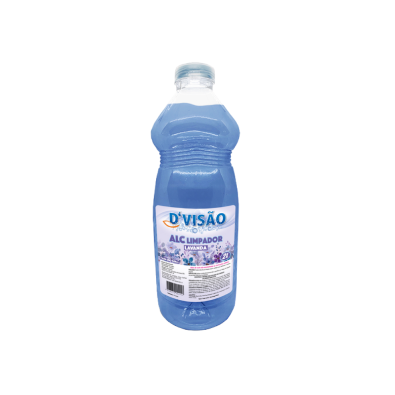 Álcool Líquido 46% Limpador lavanda D'visão 2l