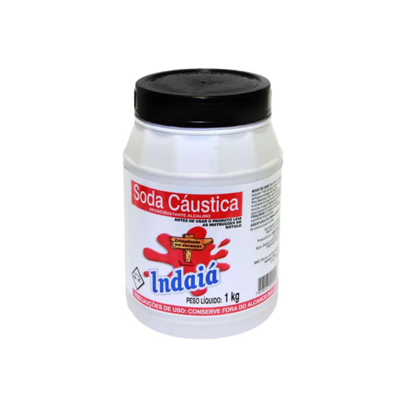 Soda Caustica em pó Indaiá 1kg