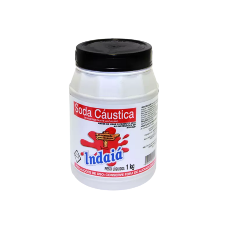 Soda Caustica em pó Indaiá 1kg