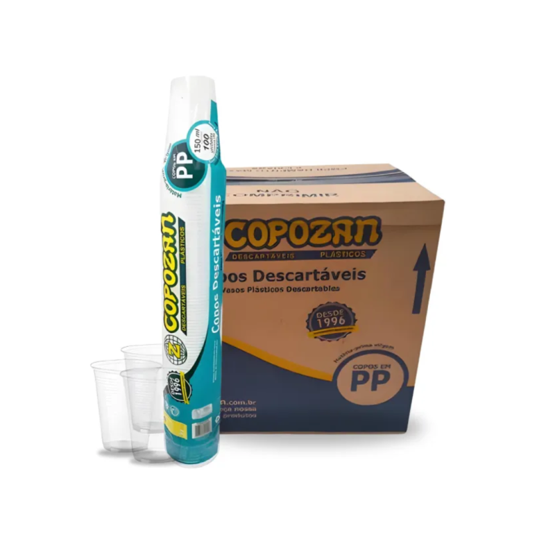 Copo 150ml Copozan ABNT Transparente PP