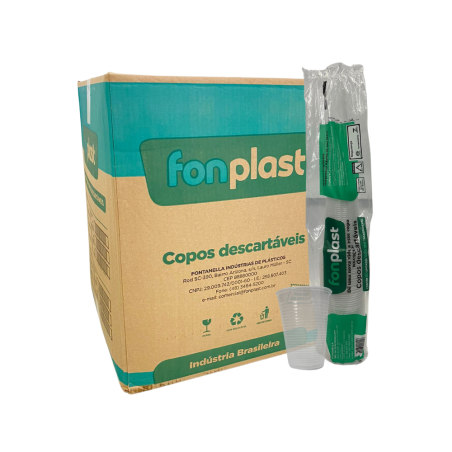 Copo 400ml PS Transparente Fonplast 1.000 unidades