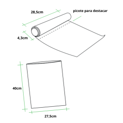 Saco Plástico P/Freezer 5LT Bricoflex 27,5x40cm