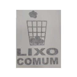 Adesivo Preto para Coleta Seletiva "Lixo Comum" S5LC JSN