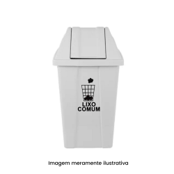 Adesivo Preto para Coleta Seletiva "Lixo Comum" S5LC JSN