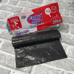 Saco para Lixo 100l Preto Embalixo Rolo 15 unidades