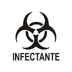 Adesivo para Lixeira Coleta Seletiva JSN Infectante