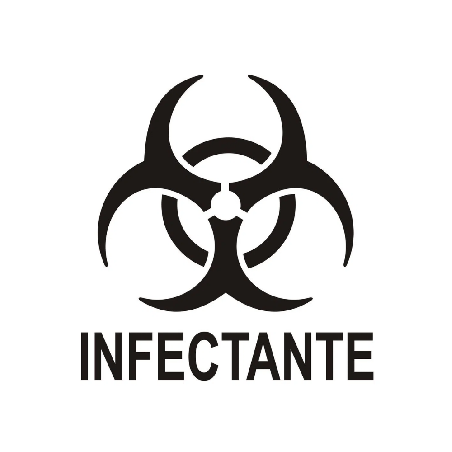 Adesivo para Lixeira Coleta Seletiva JSN Infectante