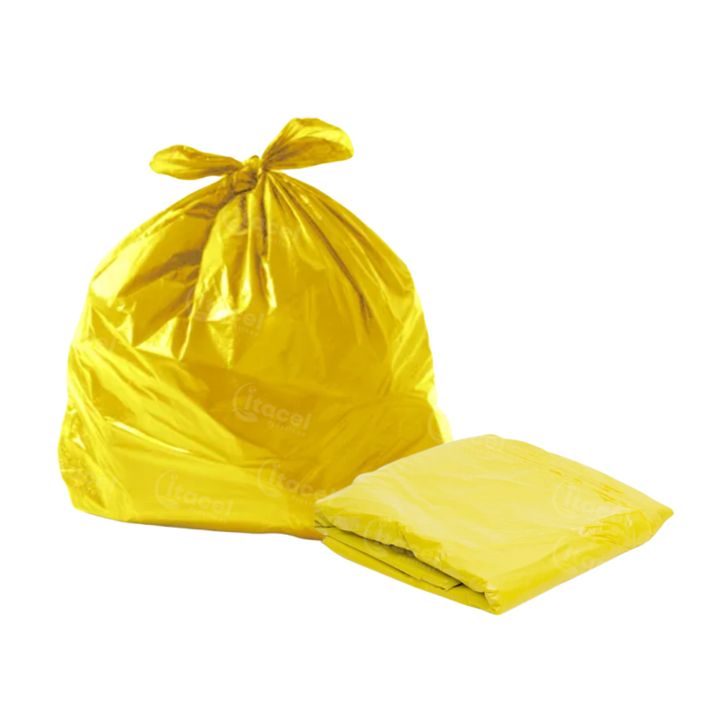 Saco p/Lixo 200L P6 Amarelo Itacel