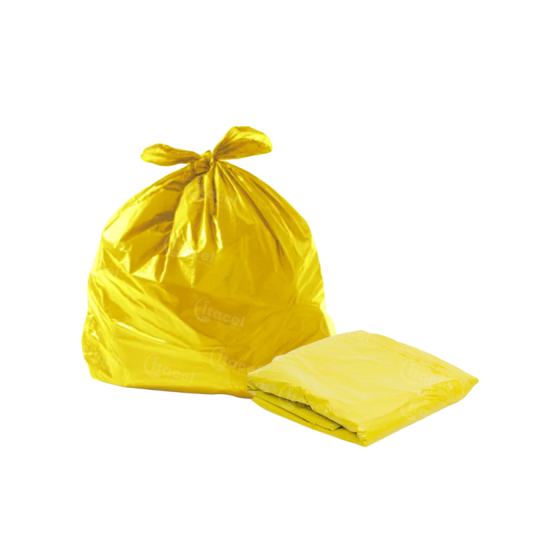Saco p/Lixo 60L Amarelo Itacel