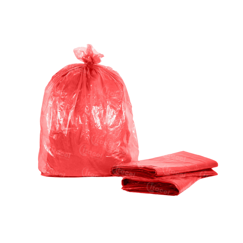 Saco p/Lixo 40L Vermelho Itacel