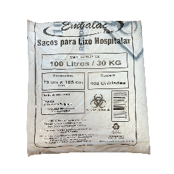 Saco 110L para Lixo Infectante EMbalac 100 unidades