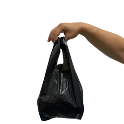 Sacola Plástica Preta 30x40 Segplast com 500 unidades