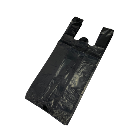 Sacola Plástica Preta 45x60 Segplast com 500 unidades