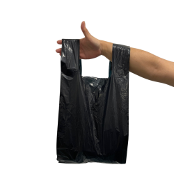 Sacola Plástica Preta 45x60 Segplast com 500 unidades