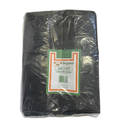 Sacola Plástica Preta 45x60 Segplast com 500 unidades
