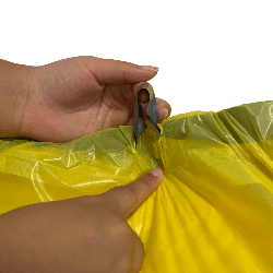 Saco 110L Hamper Amarelo Com Fitilho Embalac 50 unidades