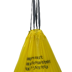 Saco 110L Hamper Amarelo Com Fitilho Embalac 50 unidades