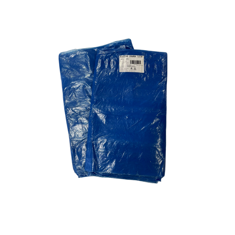 Saco para Lixo Azul 120L Kubera 80 unidades